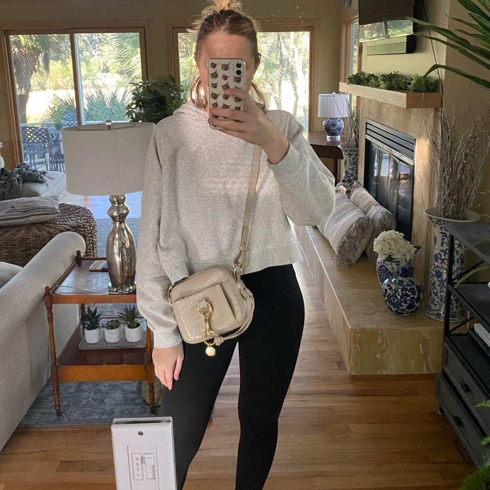 See by Chloe Bag - off white/ white croc